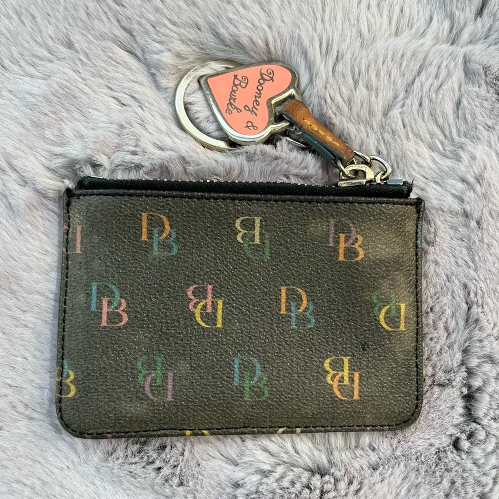 Vintage Dooney & Bourke with Charm & rainbow zipper